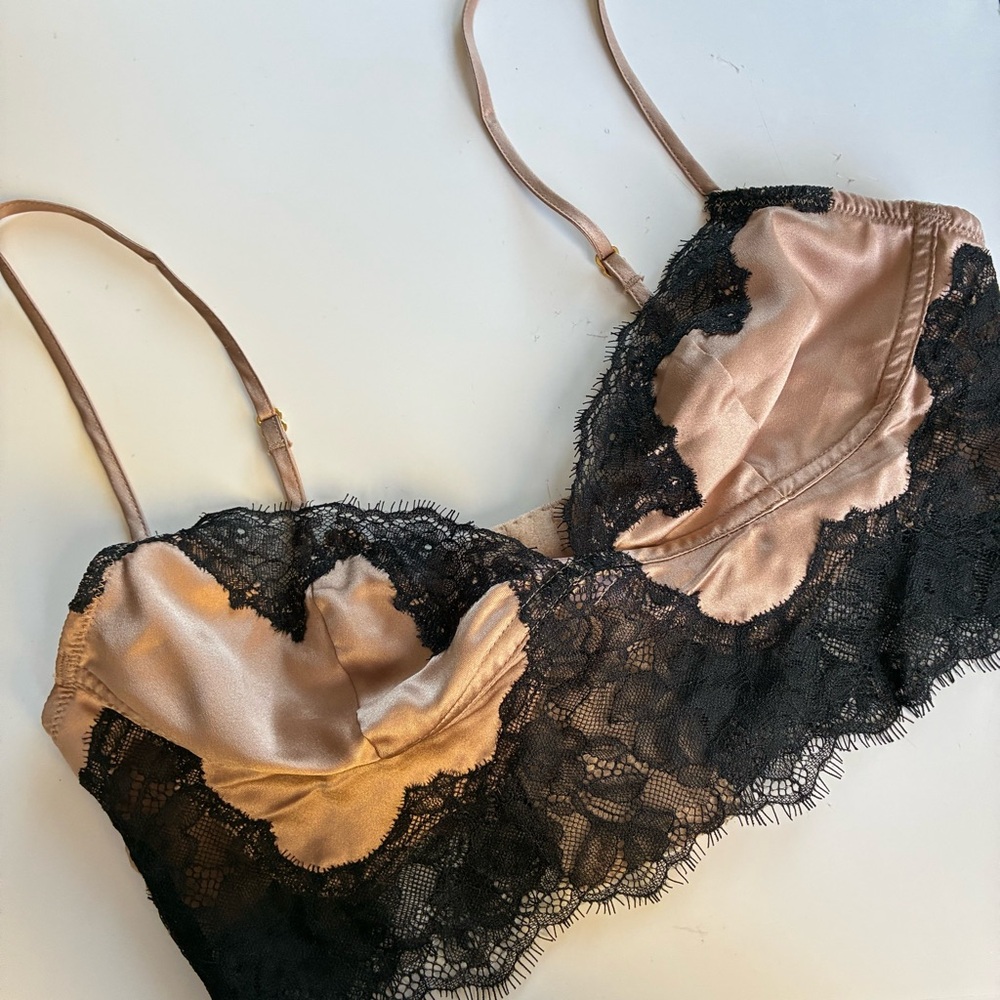 VS satin and lace bralette